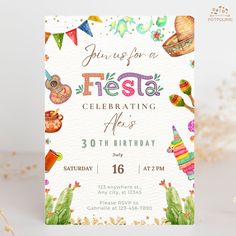 this is a festa birthday party card