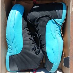 Brand New Jordan 12 Gamma Blue,Mens Sz 14. Deadstock Blue Jordan Shoes With Air Cushioning, Blue High-top Jordan Shoes With Abzorb Midsole, Blue Jordan Shoes With Air Cushioning For Streetwear, Blue Sporty Jordan Shoes With Air Cushioning, Sporty Blue Jordan Shoes With Air Cushioning, Blue Custom Sneakers With Air Cushioning For Sports, Blue Jordan Shoes With Boost Midsole, Blue Leather Jordan Shoes With Abzorb Midsole, Blue Basketball Shoes With Air Cushioning And Round Toe