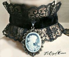 Edwardian Corsets, Black Cameo, Goth Choker, Jewelry Victorian, Style Steampunk, Victorian Goth