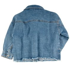 Give your little fashionista a super chic edge with this oversized girls' denim jacket. Crafted from durable, high-quality denim, this jacket offers a relaxed, oversized fit that's right on trend. The classic denim design is elevated with a modern, stylish twist, making it a versatile piece that effortlessly pairs with any outfit. Whether she's layering over a dress or pairing with jeans for a double-denim look, this jacket adds a cool, effortless vibe to her wardrobe. Perfect for all seasons, it's a must-have staple for any fashion-forward girl.Key Features:
Material: High-quality, durable denim for lasting wear
Design: Oversized fit for a trendy, chic look
Versatile: Pairs effortlessly with dresses, skirts, or jeans
Details: Classic denim jacket features with a modern twist
Care: Machine Double Denim Looks, Girls Denim Jacket, Tank Romper, Classic Denim Jacket, Double Denim, Long Romper, Trendy Chic, Girls Denim, Denim Design