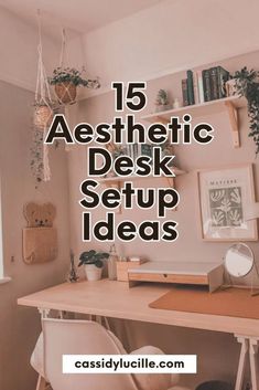 No matter your vibe, trend preferences, or favorite color, we’ve got the perfect aesthetic desk setup ideas for you. Ideas For Working From Home, How To Make Desk Aesthetic, Office Desk Ideas At Home, Decorating Desk At Work, Best Desk Setup, Cute Office Desk Ideas, Aesthetic Cubicle Decor, Study Office Room Ideas, How To Decorate Your Desk