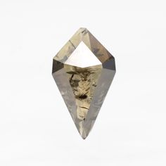 the face of a cat is shown in an irregular cut diamond shape, set against a white background