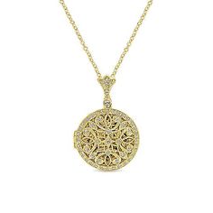 14k Yellow Gold Victorian Locket Necklace Yellow Gold Round Filigree Locket Necklace, Victorian Gold Filigree Locket Necklace, Victorian Filigree Yellow Gold Locket Necklace, Victorian Yellow Gold Locket Jewelry, Victorian Yellow Gold Pendant Locket Necklace, Diamond Locket, Victorian Locket, Oval Locket, Filigree Pattern