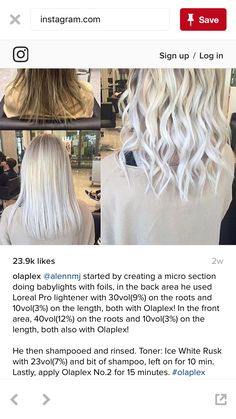 Grey Hair Dye, Bleach Blonde Hair, White Blonde Hair, Hair Color Formulas, Icy Blonde, Work Hairstyles, Love Your Hair, Dope Hairstyles