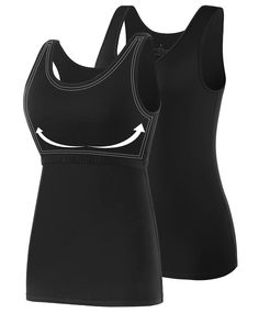 PRICES MAY VARY. ★Material：AMVELOP shelf bra tanks are made of 95% cotton and 5% spandex,cotton material makes it soft,breathable,washable,durable,non fading,skin friendly,comfortable,and healthy.This tank top with built in bra for women provide you a relaxed and comfortable wearing experience. ★Features：This tank top with bra is an upgraded version of the basic women tank top. The built in bra provides support for womens breasts,wide shoulder straps don't make you feel cramped,the scoop neck de Undershirt Tank Top, Bra For Women, Bra Tank, Lounge Lingerie, Tank Top Bras, Tank Top Camisole, Women Essentials, Womens Bras, Shelf Bra