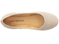 Lucky Brand Emmie Bourbon - Zappos.com Free Shipping BOTH Ways Cushioned Slip-on Ballet Flats, Beige Slip-on Ballet Flats With Removable Insole, Slip-on Ballet Flats With Textured Sole, Beige Round Toe Slip-ons With Arch Support, Comfortable Beige Flats With Cushioned Footbed, Casual Ballet Flats With Almond Toe And Branded Insole, Casual Beige Ballet Flats With Rubber Sole, Casual Synthetic Ballet Flats With Rubber Sole, Casual Ballet Flats With Almond Toe