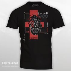 Developed with the latest in Zepp black tech, this behemoth of a shirt delivers a knockout combo of power and style that will leave your opponents in awe. Grab our exclusive Guilty Gear Potemkin tee and wear the might of the colossus with pride! Guilty Gear, T Shirt, How To Wear, Black