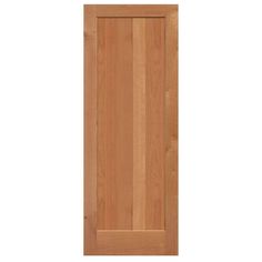 a wooden door on a white background