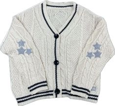 star cardigan sweater, stargirl cardigan, stargirl top, stargirl sweater, stargirl aesthetic png Vintage Cardigan Sweater, Pull Oversize, Oversized Knit Cardigan, Embroidery Sweater, Retro Sweater, Knitting Women Cardigan, Cardigan Sweater Coat, Winter Stil, Embroidered Cardigan