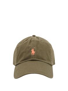 Classic Sport cotton hat- Adjustable Strap On The Back- Embroidered Logo- Stitched Profiles- Unlined- 100% Cotton | Polo Ralph Lauren Men's Hat in Green | SS24 Ralph Lauren Hats, Ralph Lauren Logo, Valentino Men, Cotton Hat, Cotton Polo, Polo Ralph Lauren Mens, Engineered Garments, Equestrian Style, Polo Ralph