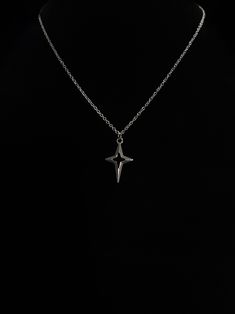 Diamond Star Necklace Stainless steel necklace with stainless steel diamond star and stainless steel chain, customized to your desired length! Star Chain Necklace, Chain Aesthetic Men, Owencore Aesthetic, Men’s Necklaces, Mens Pendant Necklace, Mens Necklace Fashion, Mens Accessories Necklace, Chains Aesthetic, Streetwear Jewelry