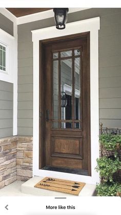 an instagramted photo of a front door