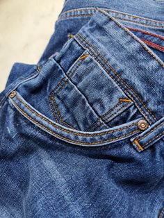 Jean Pocket Detail, Jeans Outfit Men, Jeans Models, Simple Blouse Designs