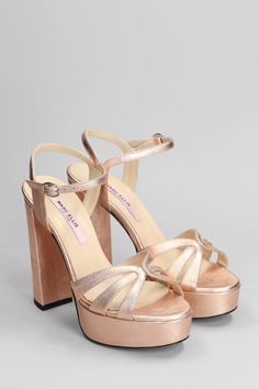 Sandals in copper leather, multiple thin straps, ankle strap, plateau, 130 mm heel, 100% leather, Made in Italy Footwear Design Women, Sneaker Wedge, High End Fashion, Accessories Branding, Luxury Retail, Manolo Blahnik, Luxury Shoes, Luxury Boutique, Valentino Garavani