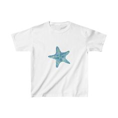 blue starfish baby tee available in white, black, light blue, royal blue, pink, and red ~ cool and trendy baby tee with blue starfish, designed by me! 100% cotton, ethically & sustainably sourced ~ size availability: xs, s, m, l, xl i recommend sizing down for a tighter baby tee fit, but refer to the size chart for accurate measurements! Bebe T Shirt, Blue Starfish, Graphic Baby Tee, Diy Birthday Gifts For Friends, Coquette Vintage, Baby Graphic Tees, Baby Tees Y2k, 90s Baby, Baby T Shirts