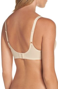 This everyday bra designed to help minimize the look of fuller figures is touched up with silky fabric and etched scrolls along the straps. Mesh band 100% polyester; 71% nylon, 29% elastane Hand wash, line dry Imported Lingerie Classic Full Coverage Padded Bra, Shaping Full Coverage Nursing Bra With Adjustable Straps, Full Coverage Nursing Bra With Adjustable Straps And Shaping, Classic Full Coverage Bra With Padded Cups, Classic Full Coverage Padded Nursing Bra, Beige Full Cup Padded Bra, Beige Push-up Nursing Bra With Adjustable Straps, Shaping Full Coverage Bra With Adjustable Straps, Elegant Shaping Bra With Removable Pads