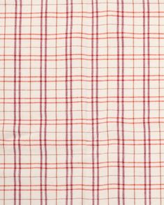 a red and white checkered shirting fabric