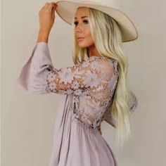 We Are Obsessed With This Bohemian Blouse. This Pretty Blouse Features A Soft Lilac Purple Cotton Base, Button Front, Lace Floral Details And Feminine Fit. + Well Made + Heather Is 5'8" Tall / 140lbs And Modeling A Size Medium + Soft Cotton Blend + Blousy Fit When Not Tucked In + Also Available In Black, White, And Grey In Our Posh Store Ships Fast From Our Studio In Washington State! Approx. Measurements: Small: Pit To Pit: 21", Length: 25" Medium: Pit To Pit: 22", Length: 25" Large: Pit To Pit Spring V-neck Blouse With Lace Patchwork, Summer V-neck Blouse With Lace Sleeves, Spring V-neck Lace Top Blouse, Spring V-neck Blouse With Lace Sleeves, Spring Lace Patchwork Tops, Casual Lace Patchwork Blouse For Spring, Summer Long Sleeve Blouse With Lace Patchwork, Summer Lace Patchwork Long Sleeve Blouse, Summer Blouse With Short Lace Sleeves