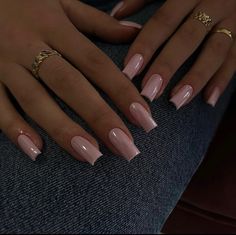 Pink Chrome Nails, Work Nails, Classy Acrylic Nails, Square Acrylic Nails, Fire Nails, Chic Nails, Chrome Nails