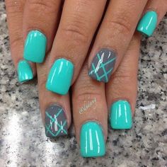 Spring Nails - 45 Warm Nails Perfect for Spring <3 <3 Gel Nail Design Inspiration, Trendy Gel Nails Square, Dip Nail Ideas Vacation, Teal Easter Nails, Short Nail Designs For Spring, Gel Nail Designs For Spring 2023, Springtime Nail Designs, Edgy Elegant Nails, Fun Work Nails