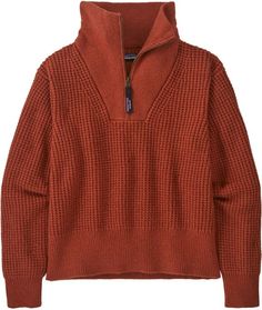 Patagonia Recycled Wool-Blend Quarter-Zip Pullover - Women's | REI Co-op Urban Jacket, Toddler Top, Waterproof Pants, 1/4 Zip Sweater, Training Shirts, Quarter Zip Sweater, Knit Sleeve, Quarter Zip Pullover, Long Sleeve Shirt Dress