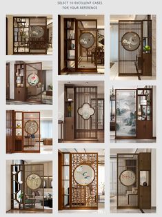 an assortment of different types of clocks displayed in various styles and sizes, all with the same design