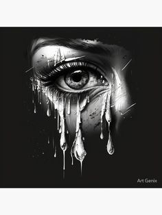 Line Art Eyes, Eyes Black And White, Eyes Monster, Eye Beautiful, Crying Eyes, Art Eyes, Color Photoshop, Black And White Art Print, Drawn Heart