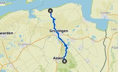 a map showing the route to gro angen in germany and where it is located