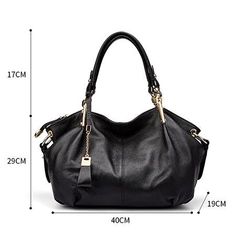 Office Ladies Hand Bags Real Leather Shoulder Bag - Zebrant Large Shoulder Bag For Office, Large Black Rectangular Satchel, Large Office Shoulder Bag, Black Large Satchel For Daily Use, Large Black Satchel Shoulder Bag, Large Black Satchel For Daily Use, Large Black Satchel With Double Handle, Elegant Large Shoulder Bag For Daily Use, Elegant Large Satchel Bag