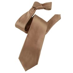 Vintage styling and rich color make this attractive, modern-width tie perfect for weddings, formal events, and special occasions. Handmade 100% Micro-Fiber Dry-Clean Only 3.5 Inches Wide 58 Inches Long Handkerchief Included Elegant Formal Brown Suit And Tie Accessories, Elegant Adjustable Solid Ties, Classic Wedding Ties With Satin Finish, Wedding Suit And Tie Accessories With Satin Finish, Solid Wedding Neckwear With Ties, Classic Standard Tie For Party, Elegant Brown Tie For Semi-formal Events, Classic Solid Neckwear For Wedding, Classic Solid Color Neckwear For Weddings