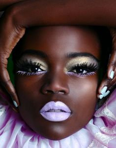 Pastel Lips, High Fashion Shoots, Fashion Show Makeup, Show Makeup, Avant Garde Makeup, Bold Makeup, Trendy Makeup, Dark Skin Makeup, Makeup For Black Women