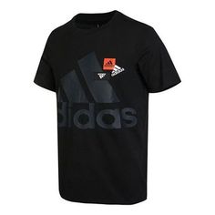 Men's adidas Mh Bp3 Tee1 Alphabet Logo Printing Round Neck Short Sleeve Black T-Shirt HN9043 Black Adidas Logo T-shirt For Sports Season, Adidas Logo T-shirt For Streetwear, Three Stripes Short Sleeve T-shirt For Gym, Casual Letter Print T-shirt For Training, Adidas Sportswear T-shirt For Gym, Adidas T-shirt With Logo For Sports Season, Sporty T-shirt With Three Stripes For Sports, Black Training T-shirt With Logo Print, Cotton Activewear With Three Stripes For Sports Season