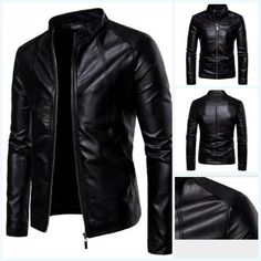 Free & Fast shipping 100% Satisfaction guarantee 30 Days Money Back 100% DELIVERED & TRACKED lowest price guranteed on all orders top quality Your Best Choice & 5 STAR SERVICE Men's Motorcycle Biker Leather Jacket Stand Collar Long sleeve Zipper Slim Fit DESCRIPTION Jacket/Coat Length 62-74 cm Made to Measure No MPN Does not apply Number of Pieces 1 Occasion Casual Outer Shell Material Polyester Pattern Solid Personalized No Product Line Factory Season Spring Signed/Autographed No Sleeve Length Biker Style Solid Outerwear With Zipper Closure, Solid Biker Outerwear With Zipper Closure, Solid Leather Jacket With Zipper Closure For Winter, Biker Leather Jacket With Stand Collar For Winter, Winter Biker Leather Jacket With Stand Collar, Solid Leather Jacket With Zipper And Long Sleeves, Fitted Biker Jacket For Spring Outdoor, Fitted Long Sleeve Outerwear With Ykk Zipper, Winter Leather Jacket With Zip Fly And Stand Collar