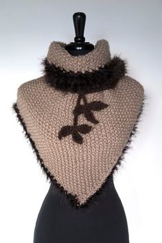 Outlander Inspired Fichu Shawl Beige Light Taupe Wool Acrylic Knitted Wrap Wedding Stole Poncho Cape with Faux Fir Trim and Brown Leaf Ties Knitted One-size Shawl For Winter, Hand Knitted Beige Winter Shawl, Hand Knitted Beige Shawl For Winter, Brown Hand Knitted One Size Knitting Pattern, One Size Hand Knitted Brown Knitting Pattern, One Size Brown Hand Knitted Pattern, Winter Shawl Knitting Pattern One Size, Brown Knitted Winter Shawl, Winter Knitting Pattern For Scarf Shawl