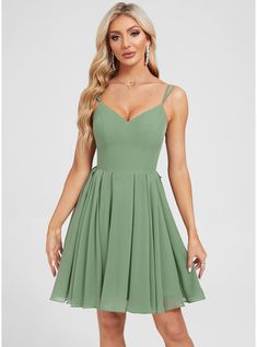 JJ's House Bow Chiffon V-Neck Fall Spring Summer A-line General Plus Back Zip Basil Height:5.8ft（176cm） Bust:32in（82cm）Waist:24in（61cm）Hips:35in（89cm） No Short Green Spaghetti Straps Homecoming Dress. #JJ's House #Bow #Chiffon #VNeck #Fall #Spring #Summer #Aline #General #Plus #BackZip #Basil #No #Short #Green #SpaghettiStraps #HomecomingDress Loose Fitting Hoco Dresses, After Prom, Grad Dresses, Hoco Dresses, Homecoming Dress, Dress With Bow, Homecoming Dresses, Basil, Homecoming