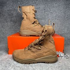 Item: Nike Sfb Field 2 8" Leather Tactical Boots Coyote Brown Men Style Code: Aq1202-900 Condition: 100% Authentic. Brand New Never Worn. Box Included With Missing Lid Size: 6.5 Men's = 8 Women's Color: Coyote Brown Seller Notes: -100% Trusted Seller. Your Satisfaction Is Very Important To Me! -Orders Before 11am Pst Will Ship Out Same Day; Orders After 11am Pst Will Ship Out Next Business Day, Guaranteed!(Special Requests Available, Please Ask!) -Shipping From California -Bundles Available!!! - Nike Sfb, Tactical Boots, Mens Shoes Boots, Woman Colour, Tan Brown, Nike Men, Nike Shoes, Men's Shoes, Shoe Boots