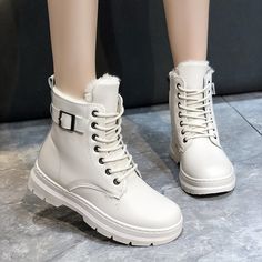 Shipping: Worldwide Express Shipping AvailableDelivery time: 7-15Days Fast ShippingReturns: Fast refund, 100% Money Back Guarantee.Brand Name: GIOIOBoot Type: Snow BootsShaft Material: PUOutsole Material: RubberUpper Material: PUOrigin: Mainland ChinaCN: ZhejiangSeason: WinterInsole Material: PlushHeel Type: Flat withLining Material: PlushBoot Height: ANKLEItem Type: BootsFashion Element: Cross-tiedDepartment Name: AdultToe Shape: Round ToeHeel Height: Low (1cm-3cm)With Platforms: NoStyle: Stree Leather Snow Boots, Fashion Female, Platform Ankle Boots, Winter White, Timberland Boots, Platform Shoes, Leather And Lace, Snow Boots, Fashion Boots