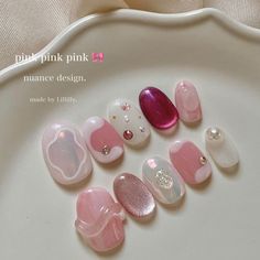 Minimal Nails Art, Art Deco Nails, Gel Acrylic Nails, Classy Acrylic Nails, Pretty Nail Art Designs