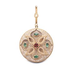 The Enlightened Trinetra Pendant - Coomi Pink Tourmaline Crystal, Three Eyes, Sanskrit Words, Forms Of Communication, Crystal Diamond, Ancient Coins, Tourmaline Crystal, Sanskrit, Diamond Crystal