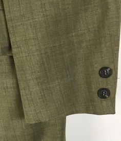 "-Description- >olive green plaid sport coat/blazer >two button front >two buttons on the cuffs >three flap close and one open pocket on the front >double vent in the back >partially lined >size 38 >so preppy! >condition: excellent >color(s): olive green >fabric(s): wool blend >brand: zachary roberts >care: dry clean -Measurements- >size: 38 ✩ all measurements are taken with the item laying flat & some sizes are estimates so please check measurements Khaki Blazer With Suit Collar For Business, Green Tweed Jacket With Notch Lapel For Business, Green Business Outerwear With Button Closure, Green Outerwear With Button Closure For Business, Fitted Green Sport Coat For Business Casual, Khaki Single Breasted Blazer With Notch Lapel, Khaki Single-breasted Blazer With Notch Lapel, Green Blazer With Button Closure And Suit Collar, Classic Single-breasted Khaki Blazer