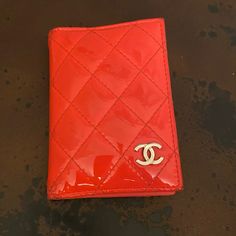 Chanel Patent Leather Classic Card Holder Wallet In Great Condition. Minor Scuffed Corners, Minor Discoloration Throughout. Serial Number: 22007444 , 2016 Designer Rectangular Wallets, Designer Wallets With Interior Card Slots, Compact Designer Travel Wallet, Luxury Bag With Rfid Blocking As Gift, Luxury Gift Bag With Rfid Blocking, Designer Compact Travel Wallet, Designer Bifold Card Holder Gift, Designer Bifold Wallet, Luxury Classic Red Card Holder