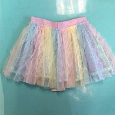 Hannah Banana - Multi Color Ruffle Mesh Tutu Skirt Skirt, Party Bus, Tutu Skirt, Kids Bottoms, Pink Yellow, Color Pink, Kids Shop, Multi Color, Mesh