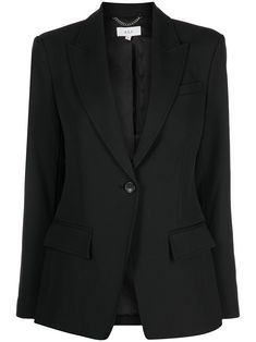 licorice black peak lapels long sleeves front button fastening chest welt pocket two side flap pockets central rear vent full lining Business Jackets For Women, Office Tuxedo Blazer With Pockets, Tailored Tuxedo Blazer With Pockets, Tuxedo Blazer With Pockets, Tuxedo Style Office Blazer With Pockets, Tuxedo Style Blazer With Pockets, Tuxedo Style Blazer For Work With Pockets, Semi-formal Sleek Blazer With Pockets, Sleek Semi-formal Blazer With Pockets