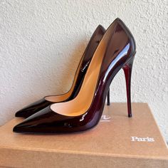 Brand New, Never Worn In Original Box. Classy Women Style, Rich Shoes, Red Bottom, So Kate Louboutin Outfit, Metallic Heels Outfit