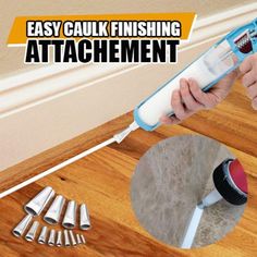 the easy caulk finishing attachment is used to clean hardwood floors and upholster them