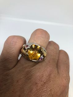 Vintage Handmade Golden Genuine Citrine Gold 925 Sterling Silver Gothic Ring https://www.etsy.com/listing/616531144/vintage-handmade-golden-genuine-citrine?utm_source=crowdfire&utm_medium=api&utm_campaign=api Black Rhodium Ring, Gothic Ring, Boho Trends, Vintage Jewelry Sets, Gothic Rings, Vintage Gothic, Black Rhodium, Vintage Jewels, Manado