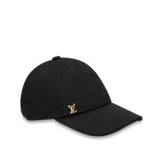 LOUIS VUITTON® - Lv Iconic Cap - Black Luxury Black Baseball Cap With Curved Bill, Luxury Black Curved Bill Baseball Cap, Luxury Logo Baseball Cap With Curved Brim, Luxury Baseball Cap With Curved Brim And Logo, Louis Vuitton Hat, Luxury Hats, Famous Outfits, Clueless Outfits, Cap Collection