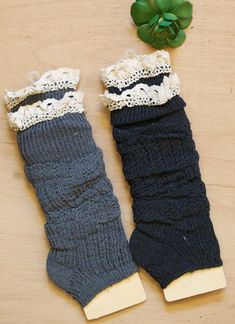 Leg Warmers - Knit - Elusive Cowgirl Boutique Fitted Cable Knit Socks, Casual Knitted Leg Warmers, Spring Knitted One-size Socks, Soft Knitted Casual Socks, Casual Hand Knitted Fitted Socks, Casual Fitted Hand Knitted Socks, Hand Knitted Fitted Casual Socks, Casual Hand-knitted Fitted Socks, Casual Gray Knitted Socks