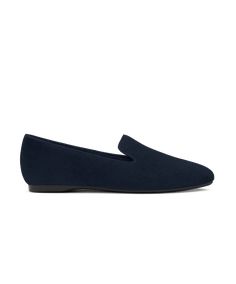 Just like the bold bird she’s named for, our Starling silhouette loves to travel in a flock. She’s perfect for all kinds of occasions: just be sure to invite the crew. Sleek and soft with a classic round-toe and smoking slipper shape, she’s your go-to navy suede flat for flying through your day. Classic smoking slipper flat with 8 mm heel Our navy suede flats are rated five-star fabulous by 15,000+ women Crafted of premium suede No-slip rubber sole for indoor + outdoor wear 7 layers of cloud-lik Classic Suede Flat Slip-ons, Classic Slippers With Removable Insole, Classic Slippers With Removable Insole And Round Toe, Classic Slippers With Rubber Sole, Classic Suede Slip-on Slippers, Classic Closed Toe Slippers With Removable Insole, Classic Slip-on Slippers With Round Toe, Classic Suede Slippers, Suede Slip-on Slippers With Removable Insole