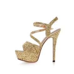 Heels: approx 14 cmPlatform: approx 4 cmColor: Black, Gold, Silver, WhiteSize: US 3, 4, 5, 6, 7, 8, 9, 10, 11, 12(All Measurement In Cm And Please Note 1cm=0.39inch) Note:Use Size Us 5 As Measurement Standard, Error:0.5cm.(When Plus/Minus A Size,The Round And Shaft Height Will Plus/Minus 0.5CM Accordingly.Error:0.5cm) Note: The size you choose is US Size. Size Guide: USA size 1= EUR size 32= Foot Length 21cm. USA size 2= EUR size 33= Foot Length 21.5cm. USA size 3= EUR size 34= Foot Length 22cm. Black Glitter Heels, Sequin Sandals, Cheap Womens Shoes, Party High Heels, Glitter Fashion, Bling Shoes, Super High Heels, Wedding Sandals, How To Make Shoes